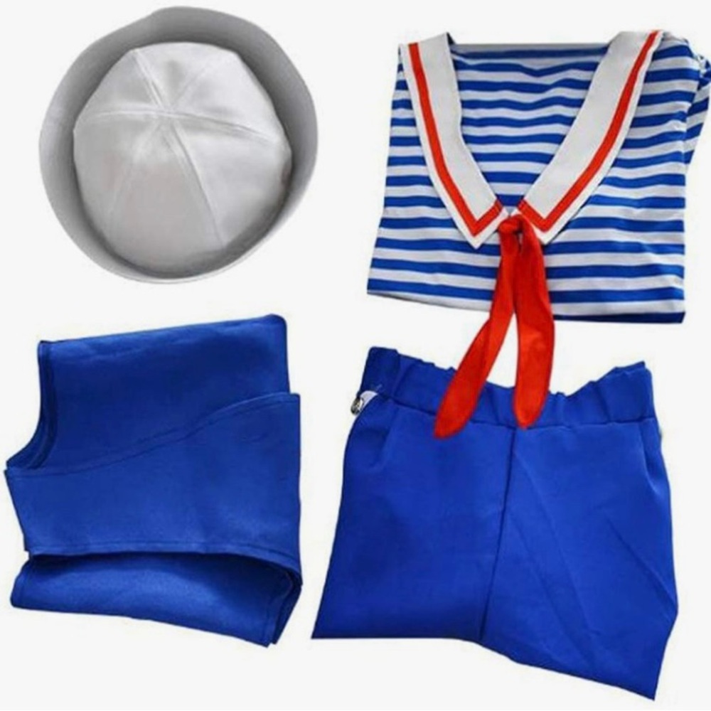 Sailor Costume Set for Kids - Blue and White